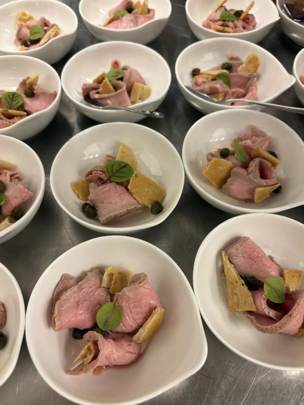 Mise en place d'un cocktail dînatoire