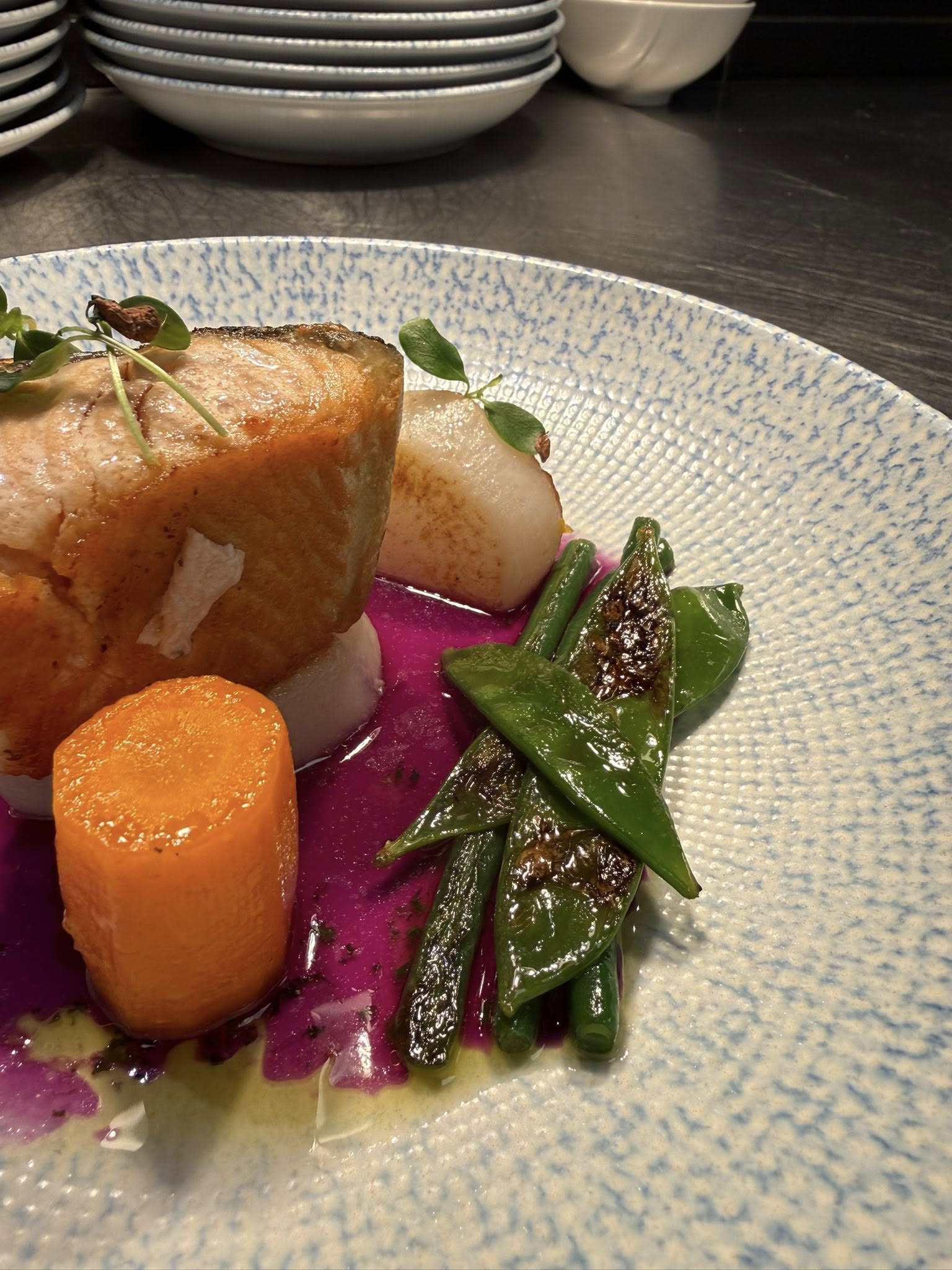 Salmone aux légumes