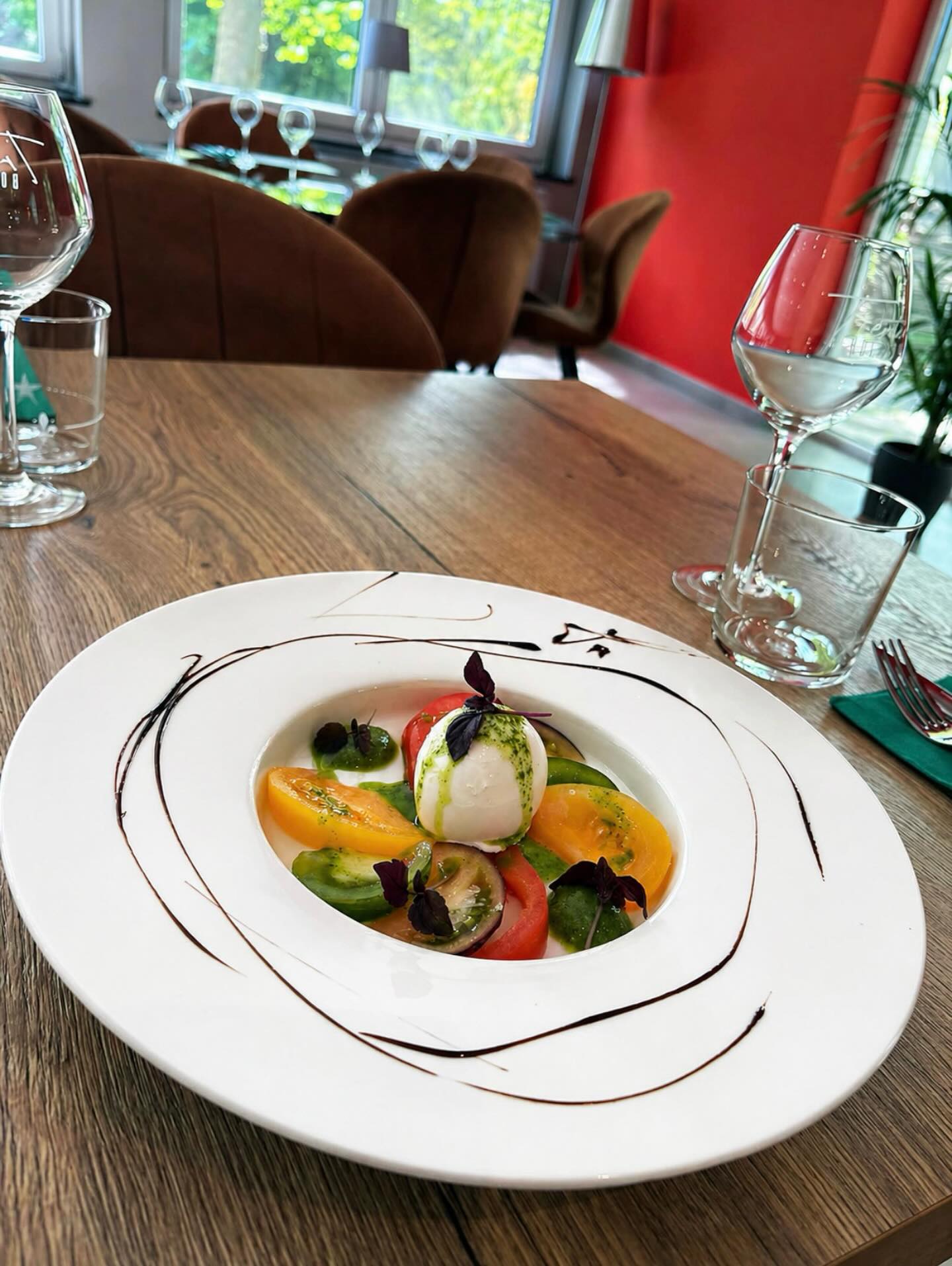 Burrata des Pouilles et tomates anciennes