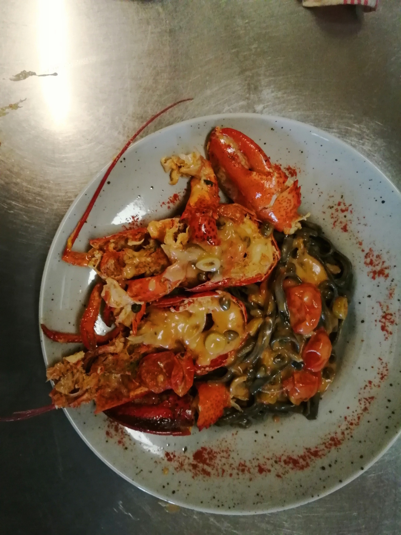 Pâtes au homard