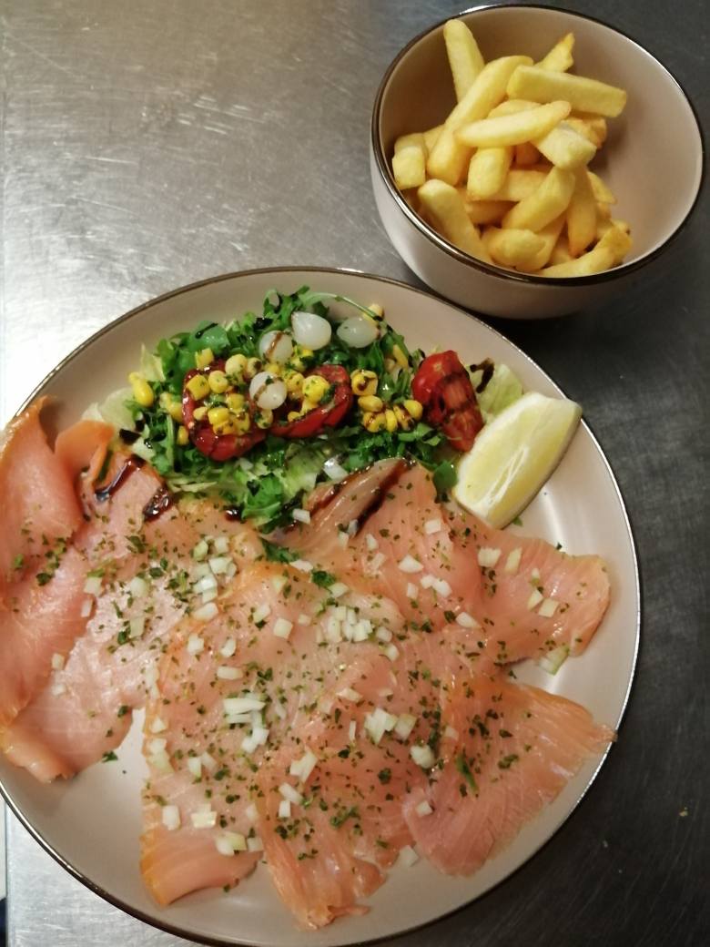 Assiette de saumon fumé